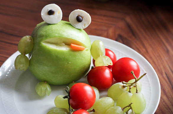 Obsttier: Der Apfel-Frosch