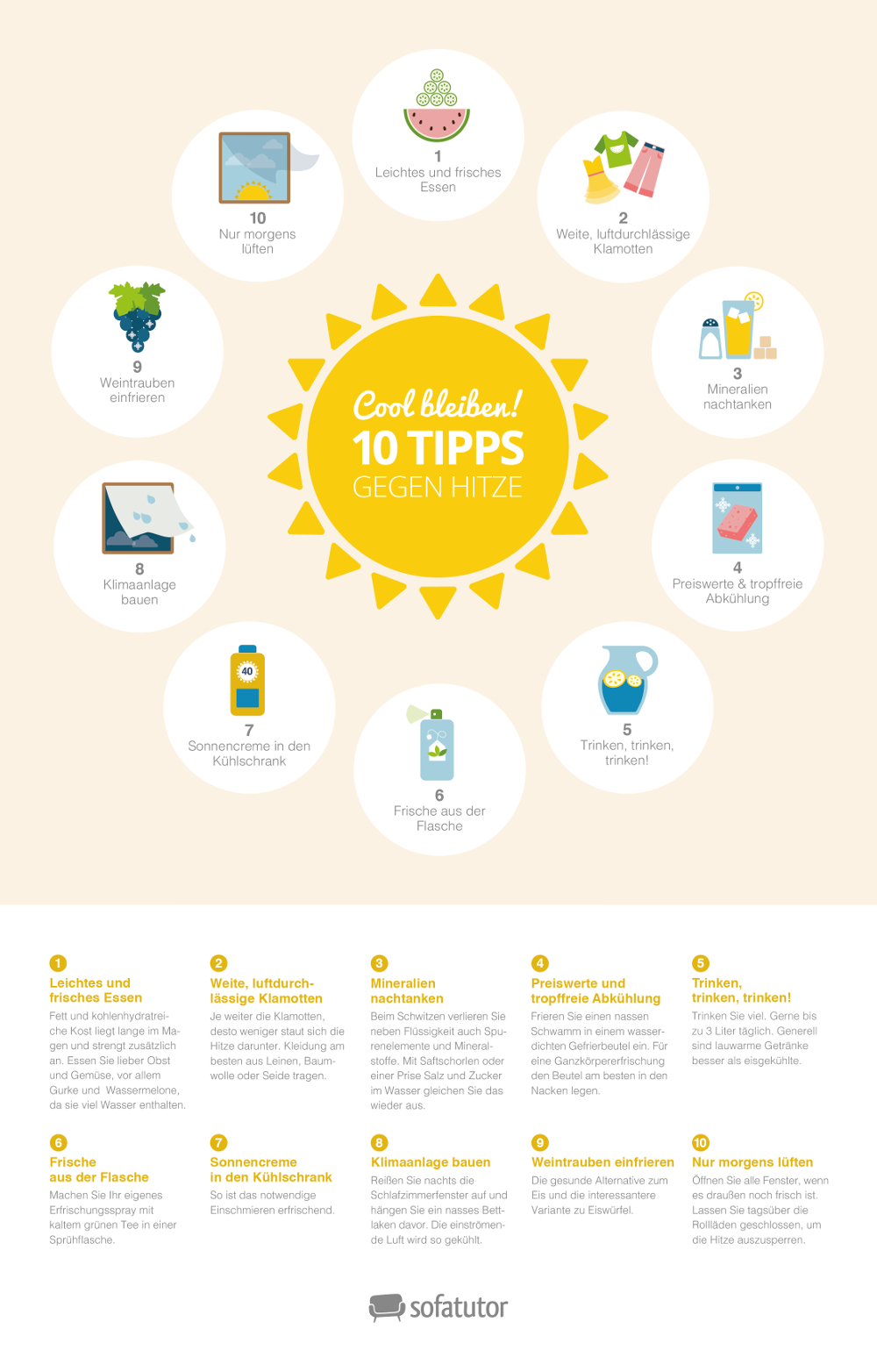 Tipps gegen Hitze