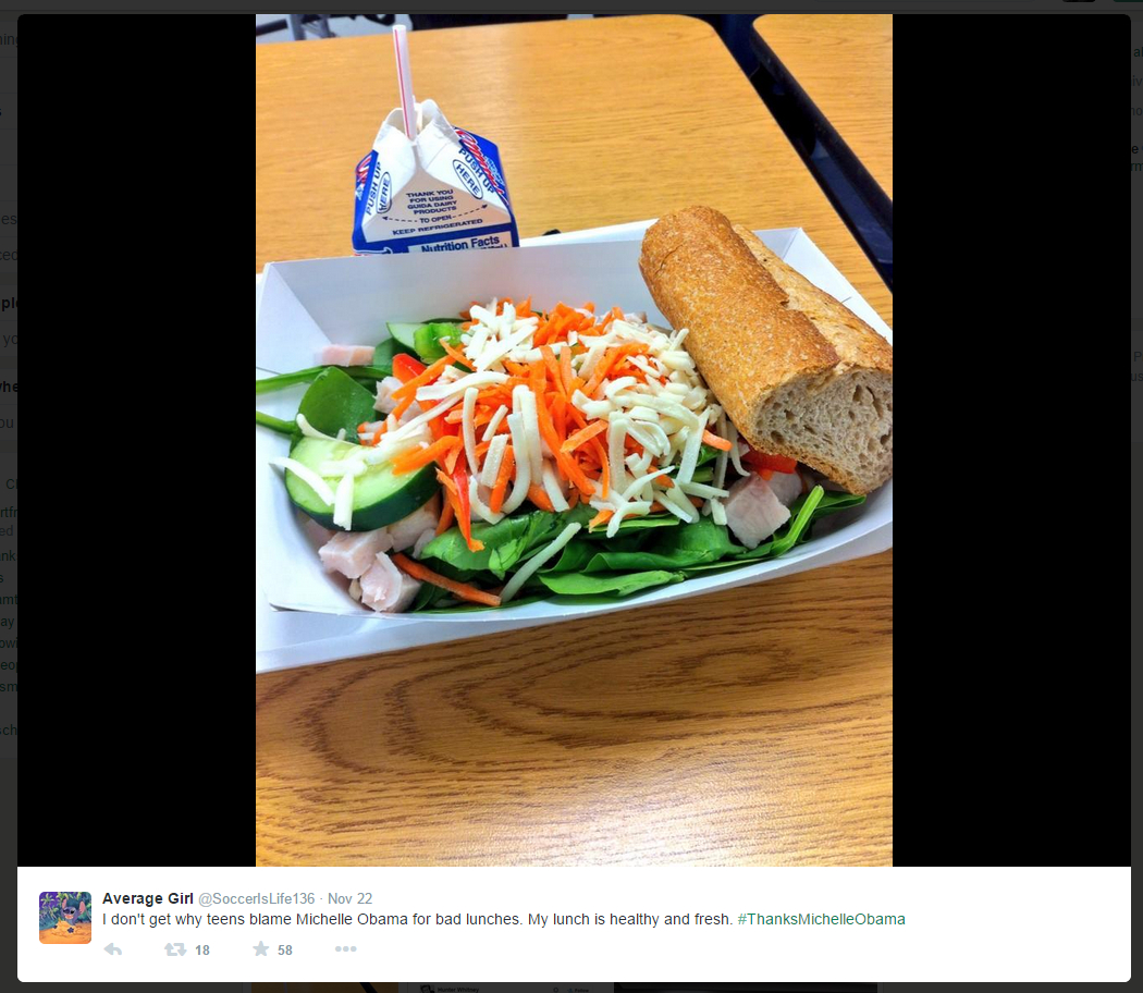 Tweet Schulessen Salat